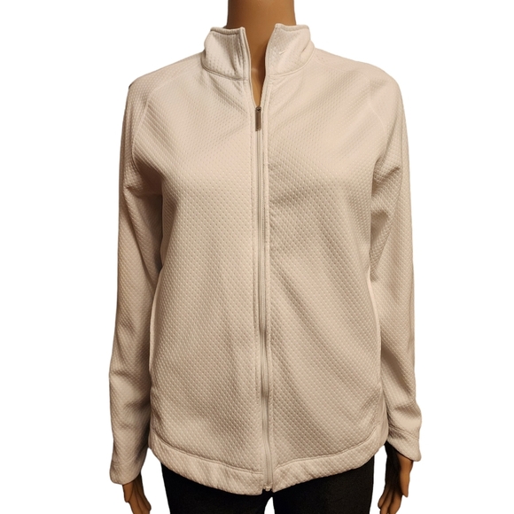Nike Jackets & Blazers - Nike Golf Women's Tour Performance White Zip Up Jacket